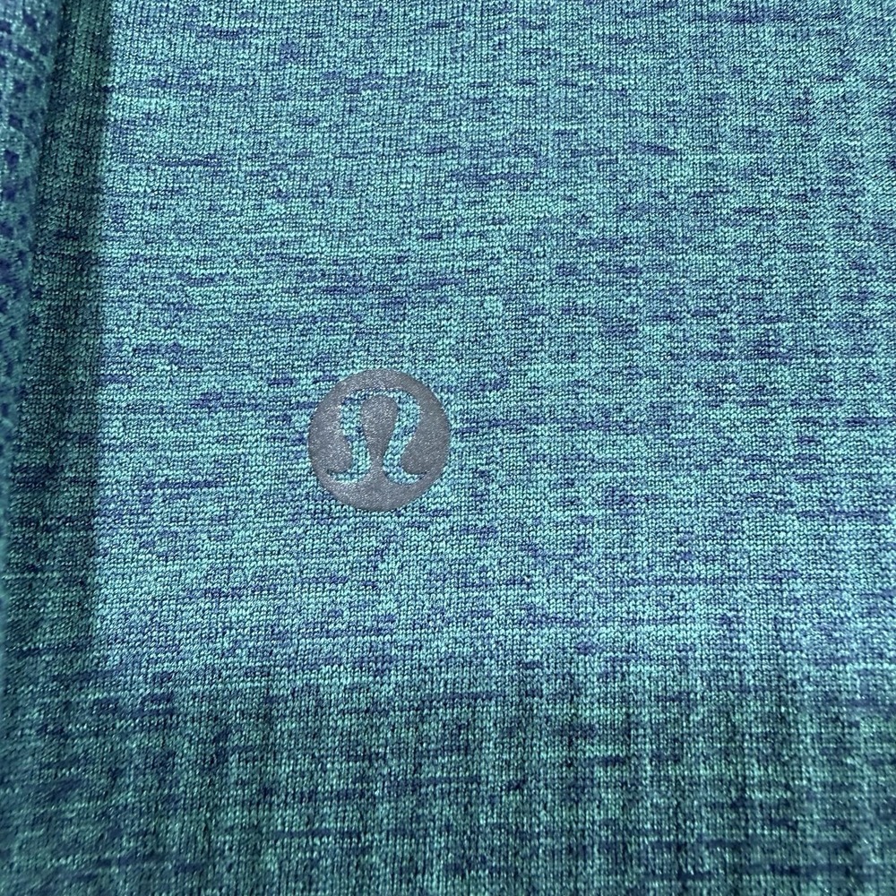 Lululemon Shirt Mens XXL Teal Metal Vent Tech Long‎ Sleeve Performance Training - Picture 15 of 16
